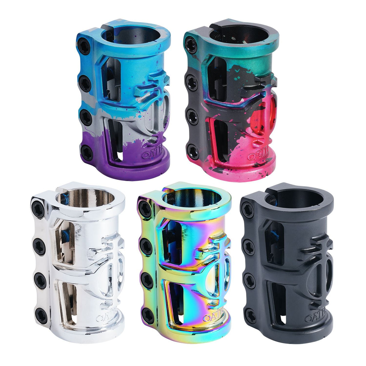 Oath Cage V2 Alloy 4 Bolt SCS Clamp Neo Silver