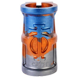 Oath Cage V2 Alloy 4 Bolt SCS Clamp - Orange/Blue/Titanium