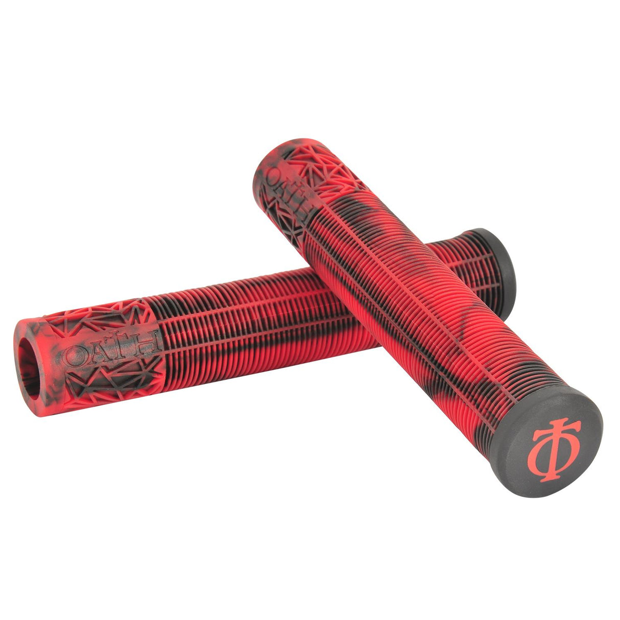 Oath Bermuda Grips 165mm - Red/Black Marble