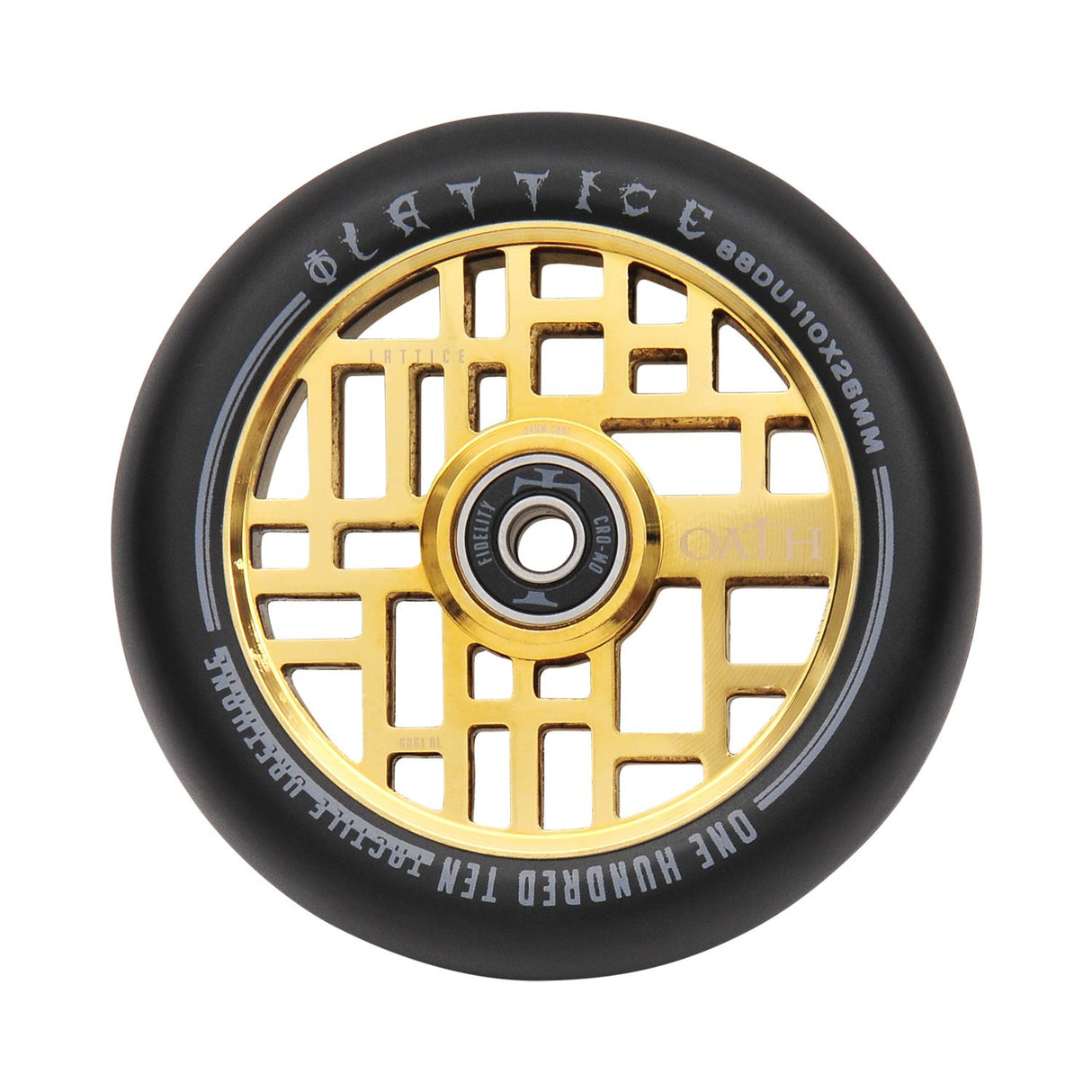 Oath Lattice 110mm Wheels - Neo Gold