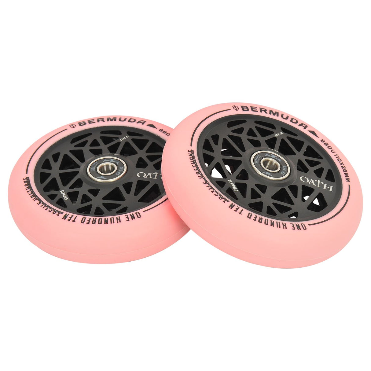 Oath Bermuda 110mm Wheels - Anodised Black/Pink