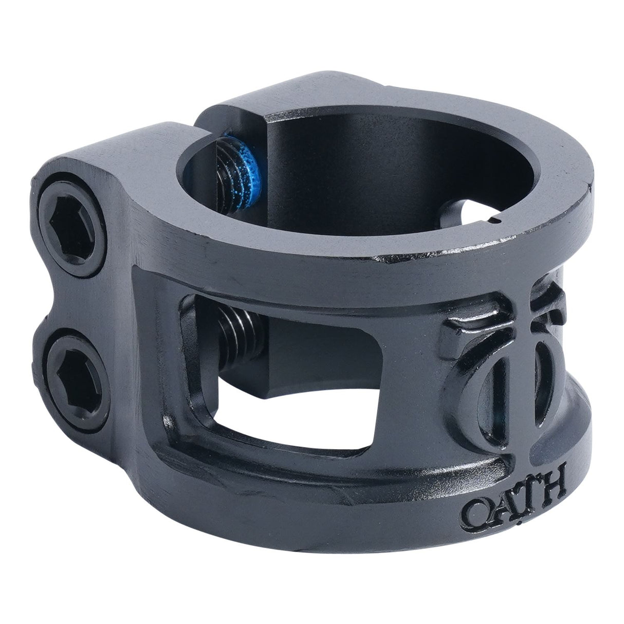 Oath Cage V2 Alloy 2 Bolt Clamp Anodised Satin Black