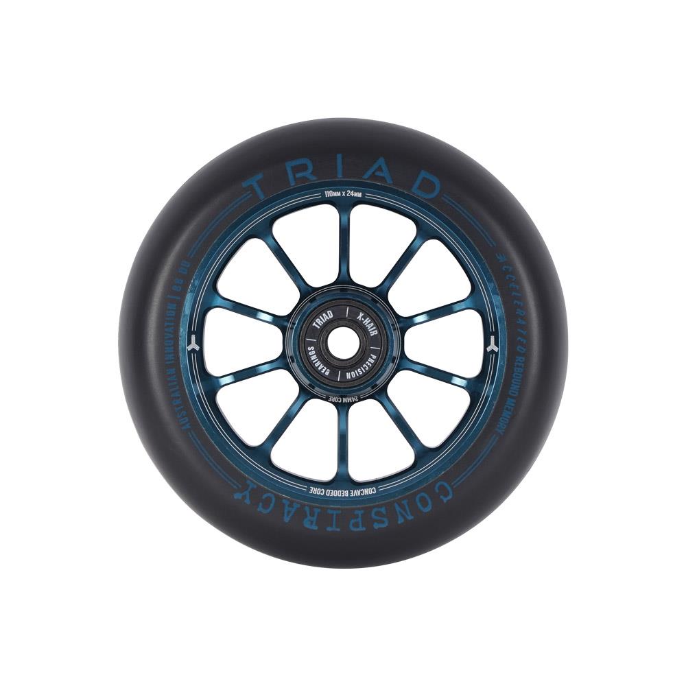 Triad Conspiracy Wheels 110mm x 24mm - Ano Blue