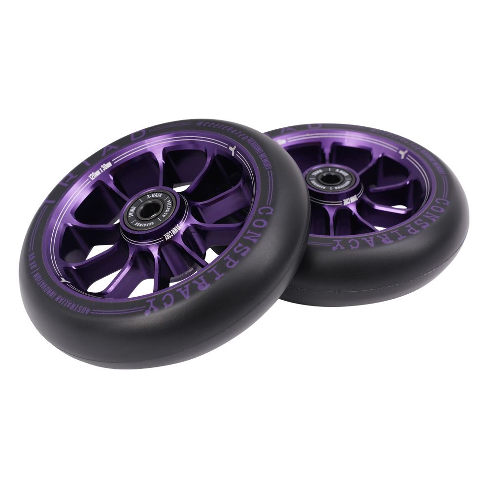 Triad Conspiracy Wheels 120mm x 30mm - Ano Purple