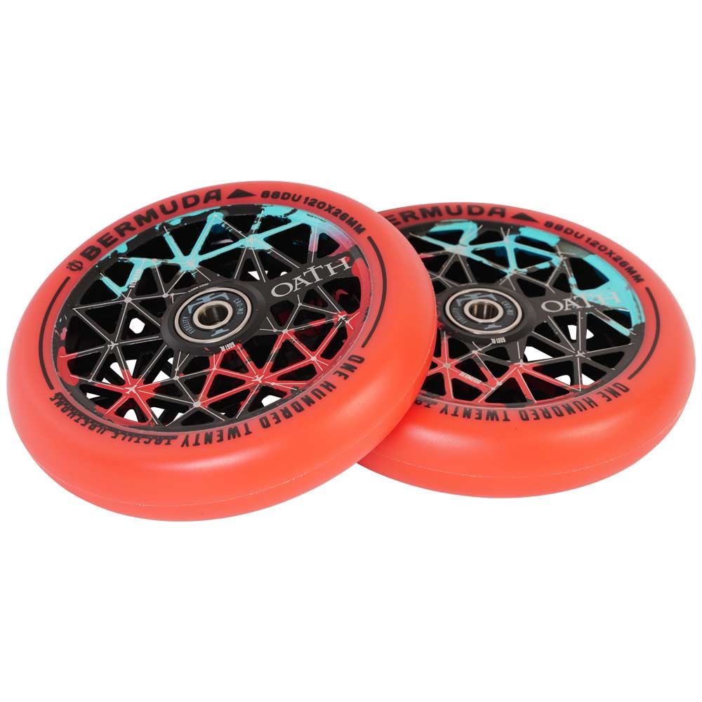 Oath Bermuda 120mm Wheels - Black/Teal/Red