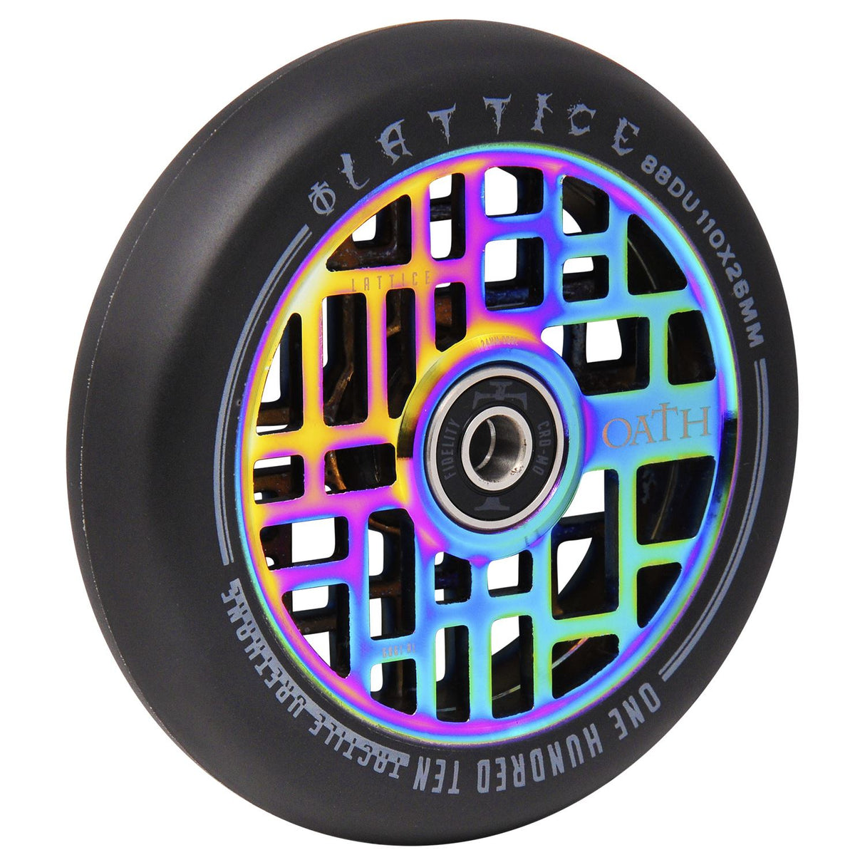 Oath Lattice 110mm Wheels - Neo Chrome