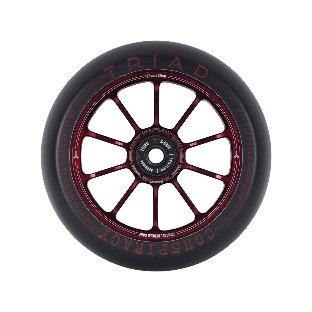 Triad Conspiracy Wheels 120mm x 30mm - Ano Red