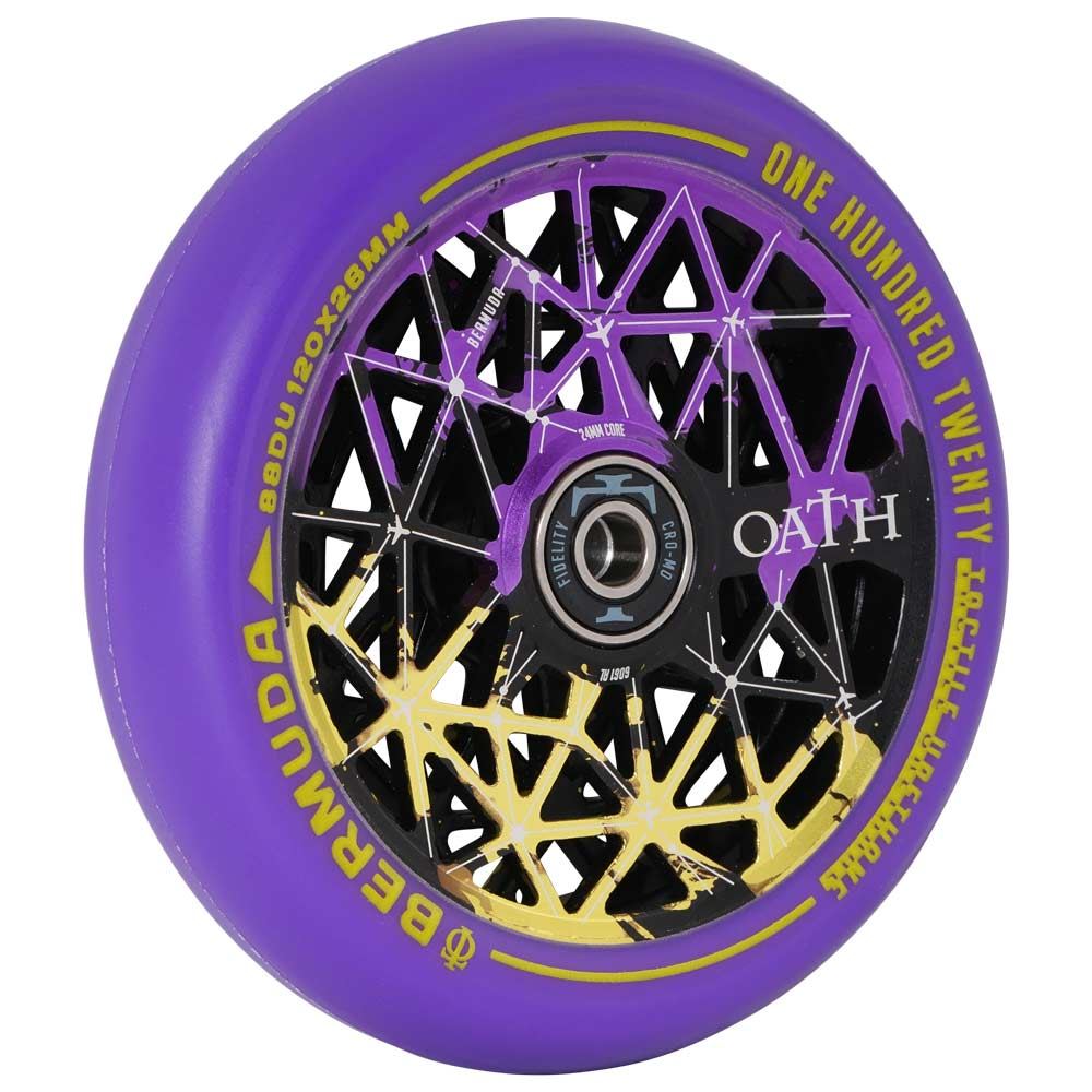 Oath Bermuda 120mm Wheels - Black/Purple/Yellow