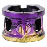 Oath Cage V2 Alloy 2 Bolt Clamp - Black/Purple/Yellow