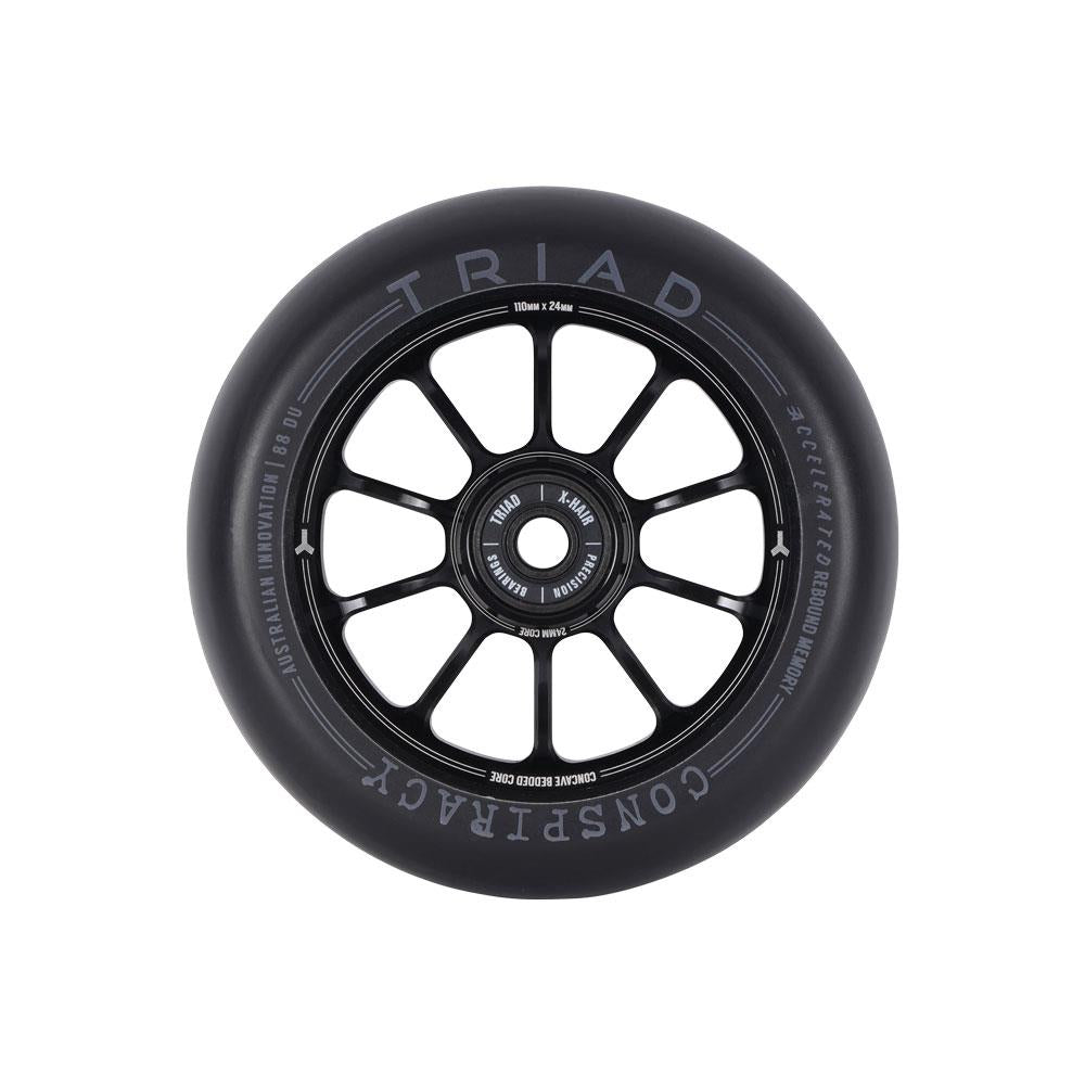 Triad Conspiracy Wheels 110mm x 24mm - Ano Black